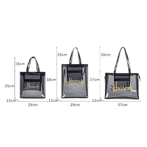 HARRODS Transparent Designer Tote Bag