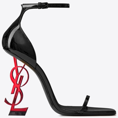 YSL Inspire Leather Gloss Heels | Kortni Portia.